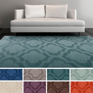 See Reviews Artistic Weavers Hand-woven Ali Tone-on-Tone Moroccan Trellis Wool Area Rug (6' x 9')
