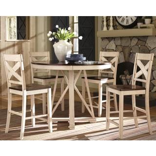 Compare Price Limonium Antique Counter Height 5-piece Dining Set