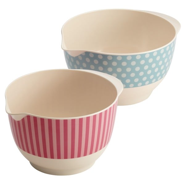 Cake Boss Countertop Accessories 2-piece Melamine Mixing Bowl Set