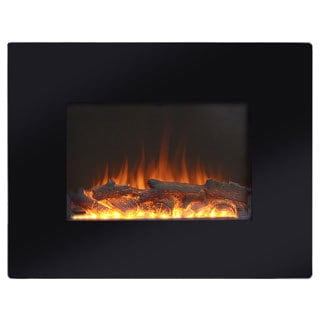 Find Cheap Price Black Metal 26-inch Wall Mount Electric Firebox