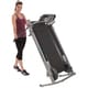 Exerpeutic 100XL High-capacity Magnetic Resistance Manual Treadmill with Heart Pulse System