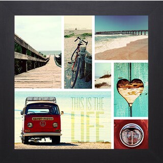 Gail Peck 'Beach Life I' Framed Art Print-Image