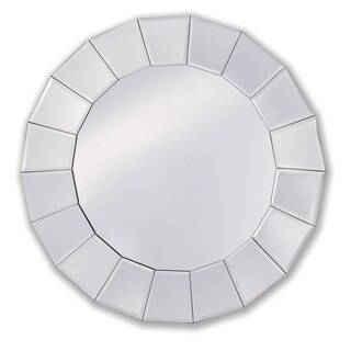 Yosemite Home Decor White Frame Round Mirror