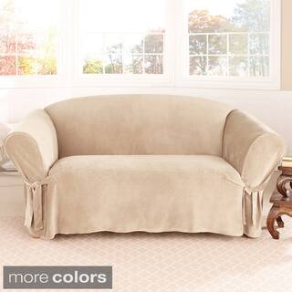 Sure Fit Soft Touch Velvet Loveseat Slipcover-Image