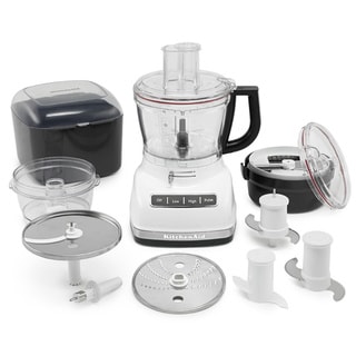 Compare Price KitchenAid KFP1466WH White 14-cup Food Processor with Commercial-style Dicing Kit
