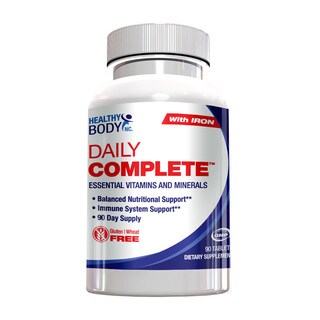 Healthy Body Daily Complete Essential Vitamins and Minerals (90 Tablets)-Image