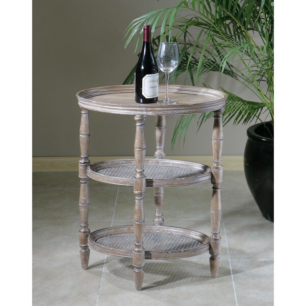 Uttermost KendellenWeathered Wood Accent Table