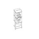 Altra Luci Ladder Bookcase with Two Bins