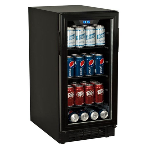 Koldfront Black 80-can Built-in Beverage Cooler