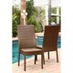 ABBYSON LIVING Palermo Outdoor Brown Wicker Dining Chairs (Set of 2)