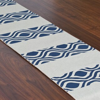 Nichole Indigo Laken 12.5 x 71-inch Pieced Table Runner-Image