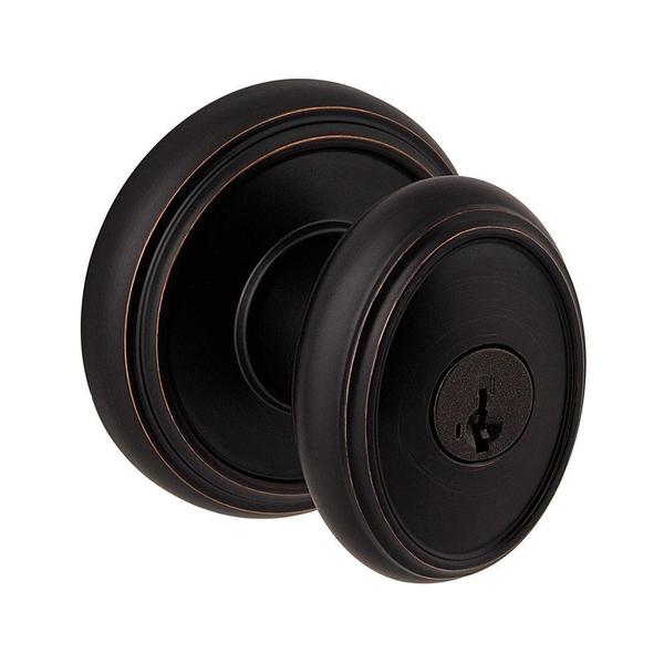 Kwikset Prestige Carnaby Venetian Bronze Entry Knob with SmartKey