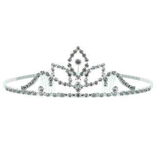 Kate Marie 'Kenya' Rhinestone Tiara with Hair Combs-Image