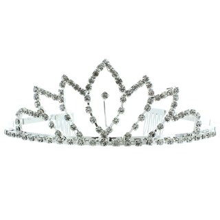 Kate Marie 'Claire' Rhinestone Tiara with Hair Combs-Image