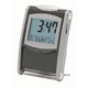 Grey Plastic Backlit Desk/ Travel Alarm Clock