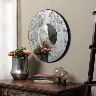 Antiqued Profile Glass Wall Mirror (India)