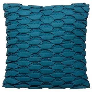 --->  18 x 18-inch Uba ZAL-UBA Teal Decorative Throw Pillow (India)