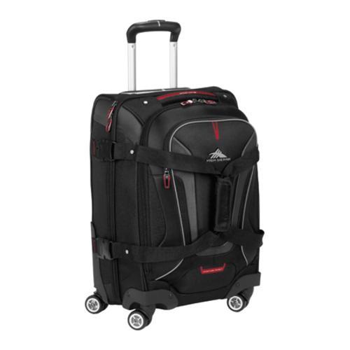 High Sierra AT7 Black 22inch Carry On Rolling Spinner Duffel Bag