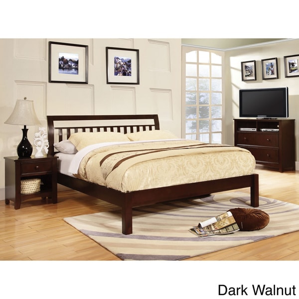 Furniture of America Perillean Slatted Transitional Platform Bed
