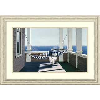 Special Offers Zhen-Huan Lu 'Striped Hammock' Framed Art Print 42 x 29-inch