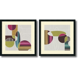 Low Price Tandi Venter 'Blast from the Past- set of 2' Framed Art Print 25 x 25-inch Each
