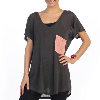 Hadari Women's Casual Loose Fitting Short Sleeve Top-Image