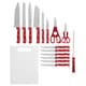Farberware Red 17-piece Triple Rivited Cutlery Set