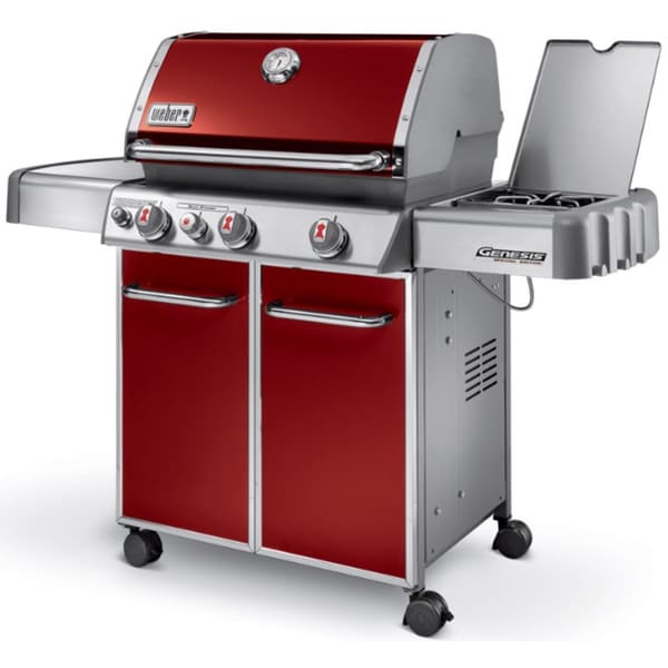 Weber Genesis Brick Red Freestanding LP Gas 60inch Grill 16436554