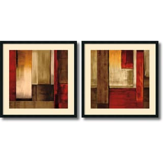 (>_<)  Aaron Summers 'Crossover- set of 2' Framed Art Print 34 x 34-inch Each