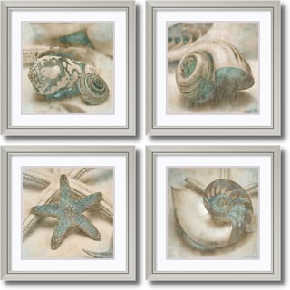 --->  John Seba 'Coastal Gems- set of 4' Framed Art Print 29 x 29-inch Each