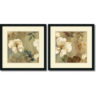 For sale Asia Jensen 'Golden Spaces- set of 2' Framed Art Print 26 x 26-inch Each