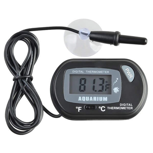 INSTEN Black LCD Digital Fish Tank Aquarium Thermometer