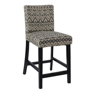 (^_-) Linon Morocco Driftwood Counter Stool