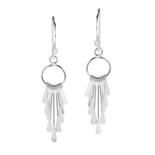 Cascading Rods Chandelier Style .925 Silver Earrings (Thailand)