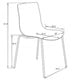 Astor Polycarbonate Modern Transparent Clear Dining Chair (Set of 2)