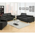 review detail Furniture of America Mazri 2-Piece Bonded Leather Sofa and Loveseat Set