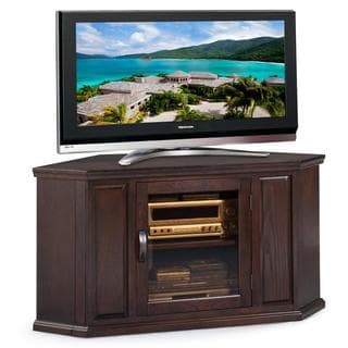Best Shopping Chocolate Cherry Oak 46-inch Corner TV Console