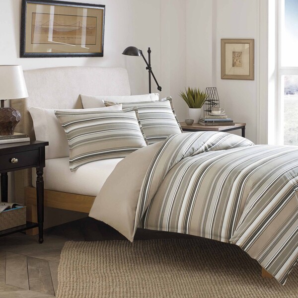 Stone Cottage Fresno Neutral Cotton 3piece Duvet Cover Set 16446632