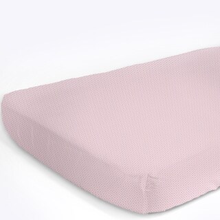 Nurture Imagination Girls' Pink Geo Fitted Sheet-Image