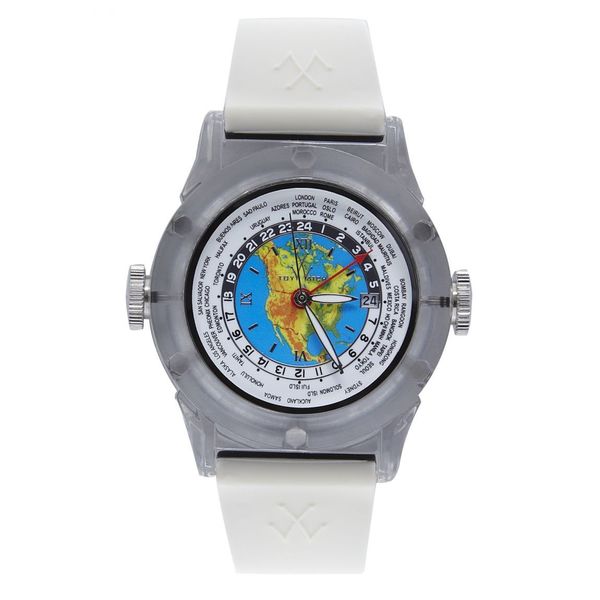 ToyWatch Men's TW10NA White Stainless Steel/ Polycarbonate and Rubber Watch
