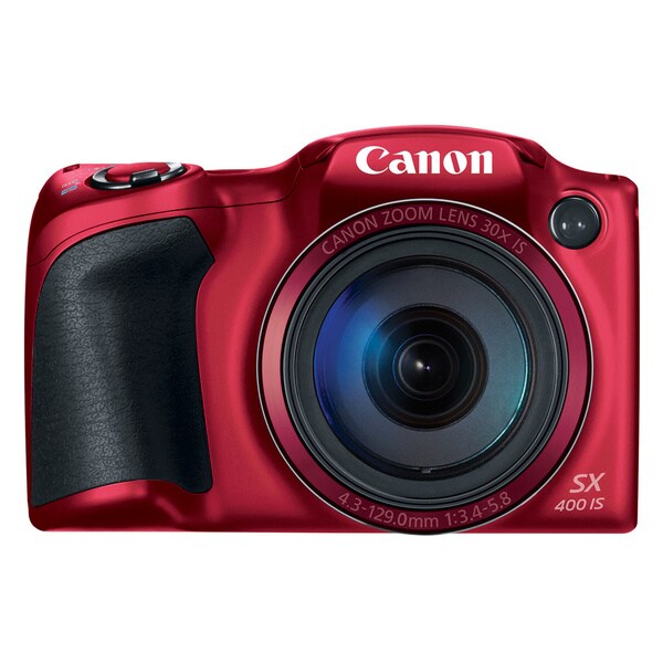 Canon SX400 IS 16MP Red Digital Camera