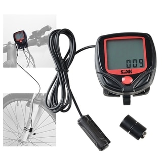 BasAcc Wired LCD Digital Cycling Computer Bicycle Speedometer-Image