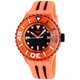 Swatch Men's Originals SUUO400 Orange Silicone Black Dial Watch