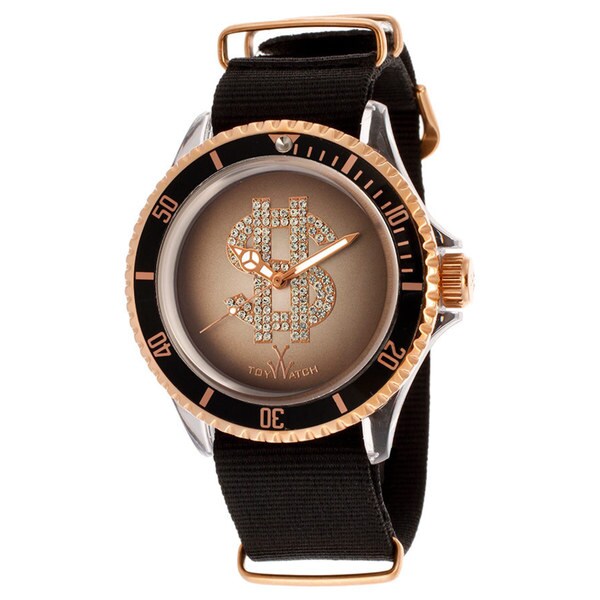 ToyWatch Men's D02PG Black Polycarbonate and Canvas Watch 