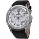 Joshua & Sons Men's Chronograph Genuine Leather Strap Watch