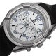 Joshua & Sons Men's Chronograph Genuine Leather Strap Watch