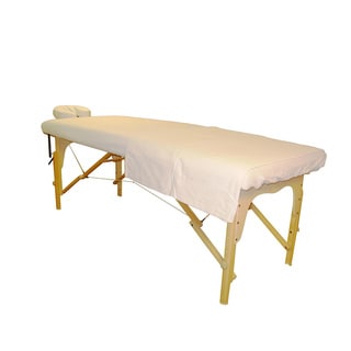 Sivan Health and Fitness Massage Table Flannel Sheet Set-Image