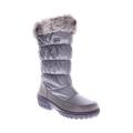 silver snow boots women