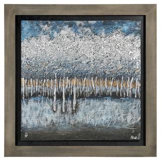 Hot Deal Patrick St-Germain 'Opalescent Trees II' Hand-painted art