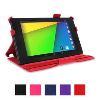 rooCASE Slim Fit Folio Case Cover with Stylus for Google Nexus 7 FHD 2013 (2nd Generation)-Image